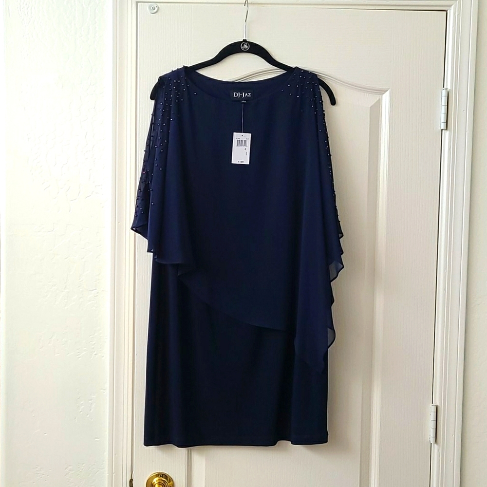 Navy Blue Semi- Formal Dress
